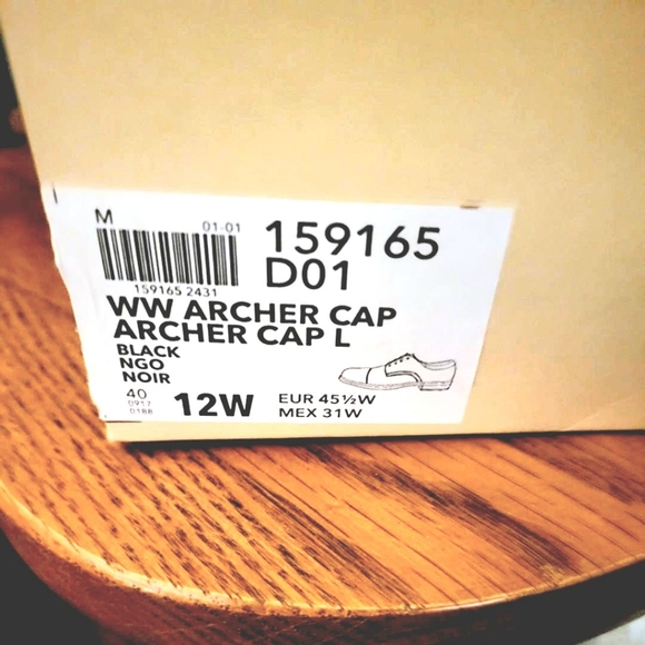 BOGO NIB Men's Dexter Black Dress Shoes w/ Memory Foam size 12W - Picture 2 of 3